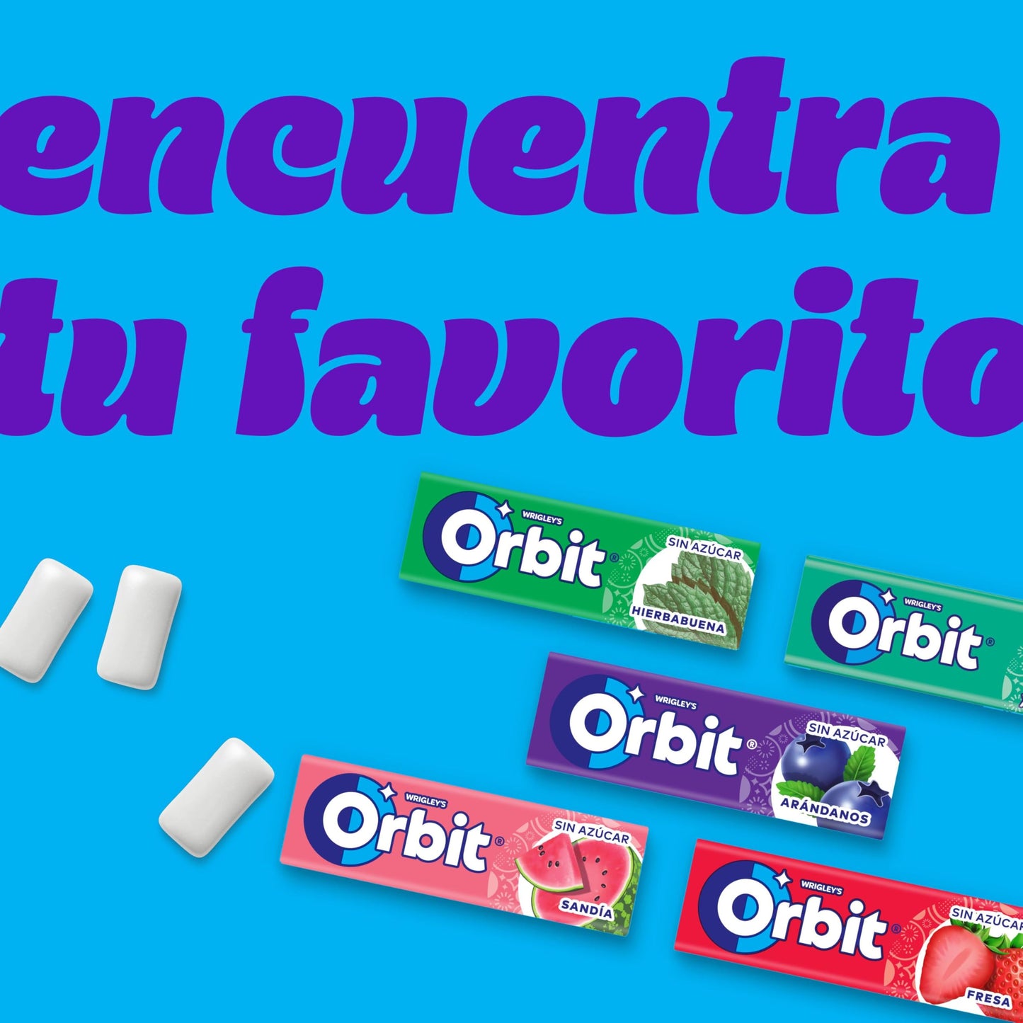 Orbit Chicles Sabor Hierbabuena - Paquete De 30 X 14 Gr - Total: Gr, 420 Gramo, 30 Unidades