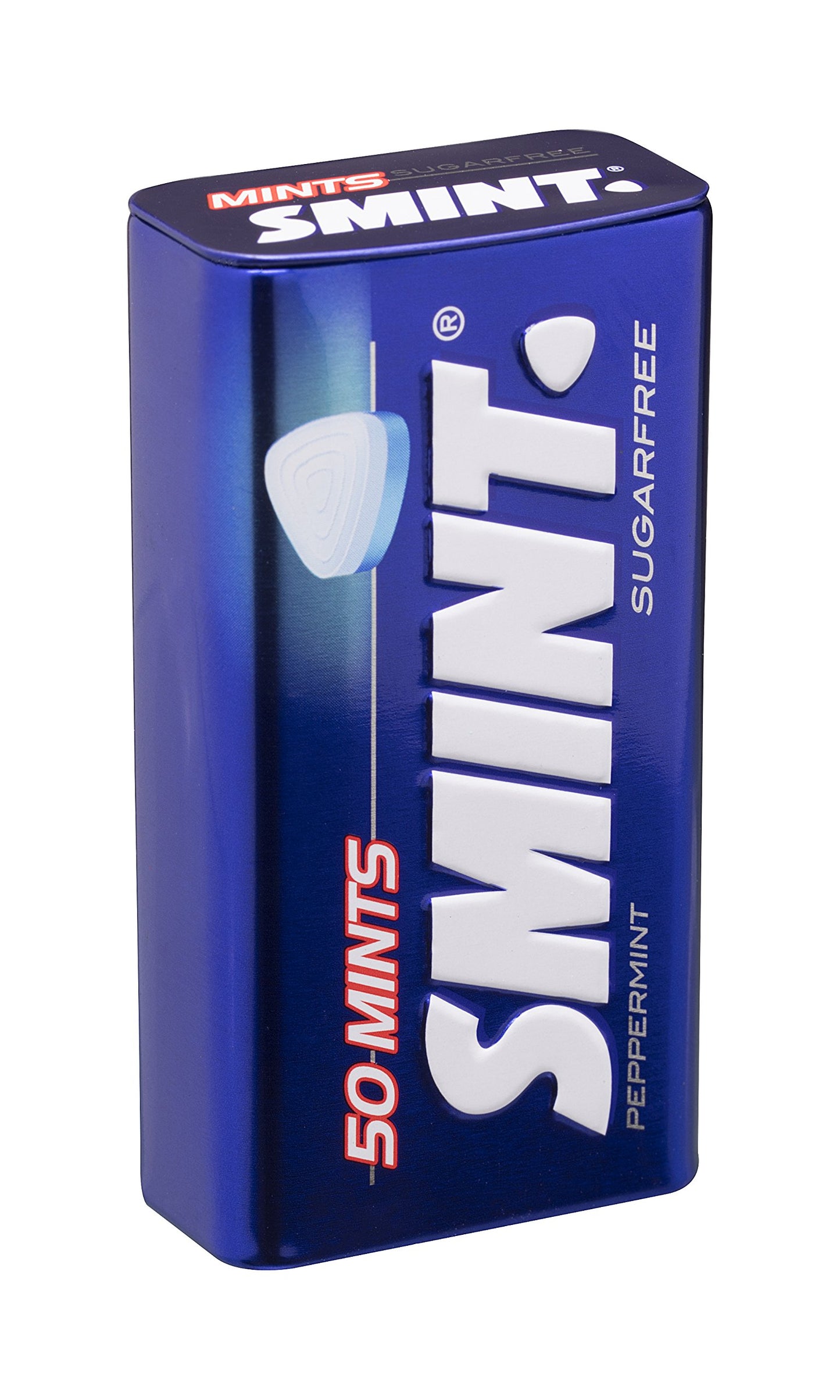 Smint Tin Menta, Caramelo Comprimido Sin Azúcar - 12 unidades de 35 gr. (Total 420 gr.)