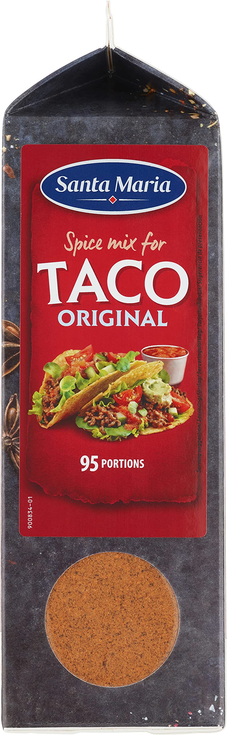 Santa Maria - Sazonador Tacos, Seasoning mix, Mezcla de especias especial Tacos, 532 g