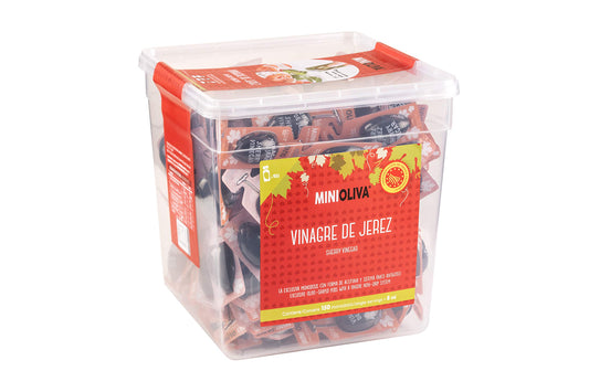 Minioliva Vinagre de Jerez D.O - Paquete de 150 x 8 ml - Total: 1200 ml