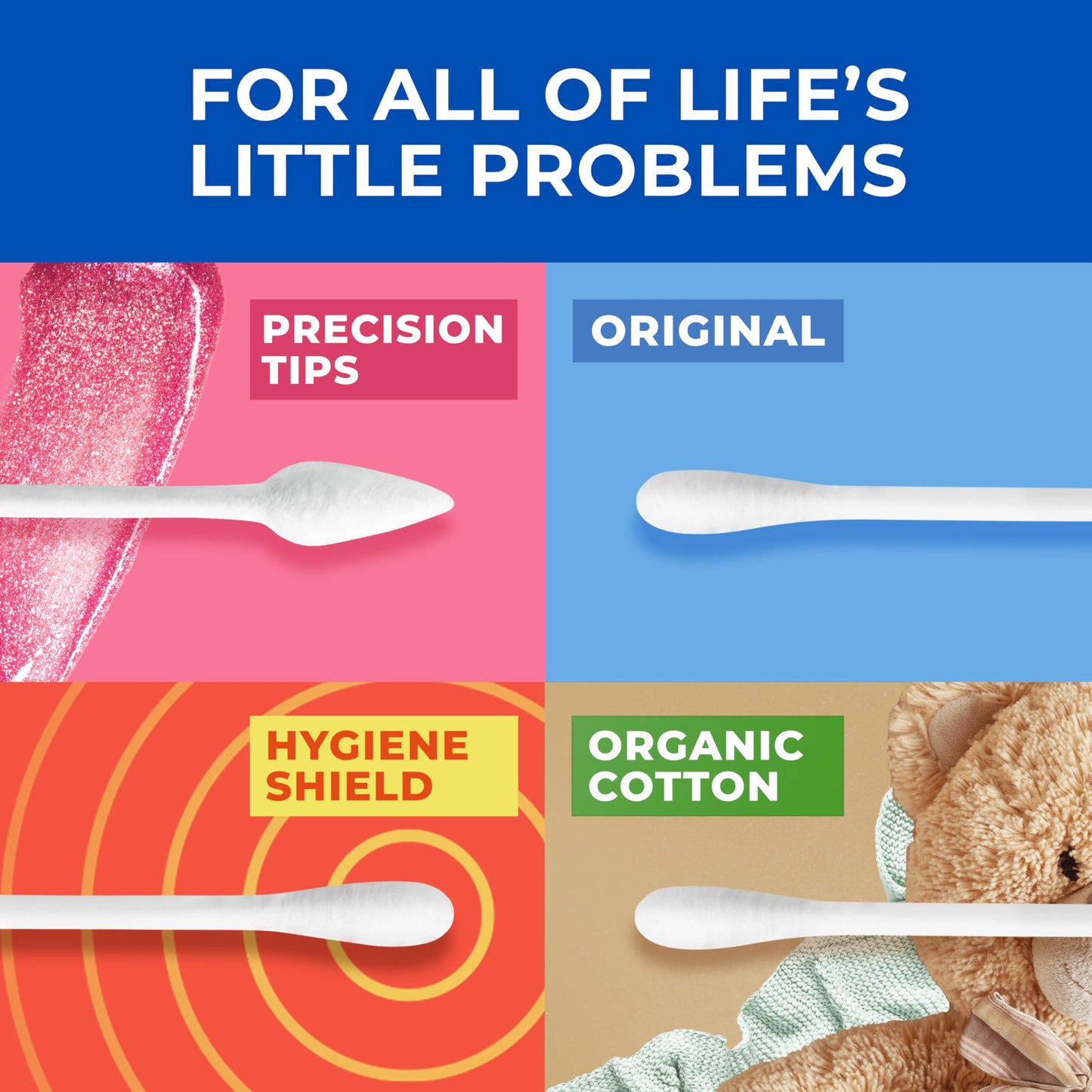 Q-tips hisopos de algodón Swabs 625UND