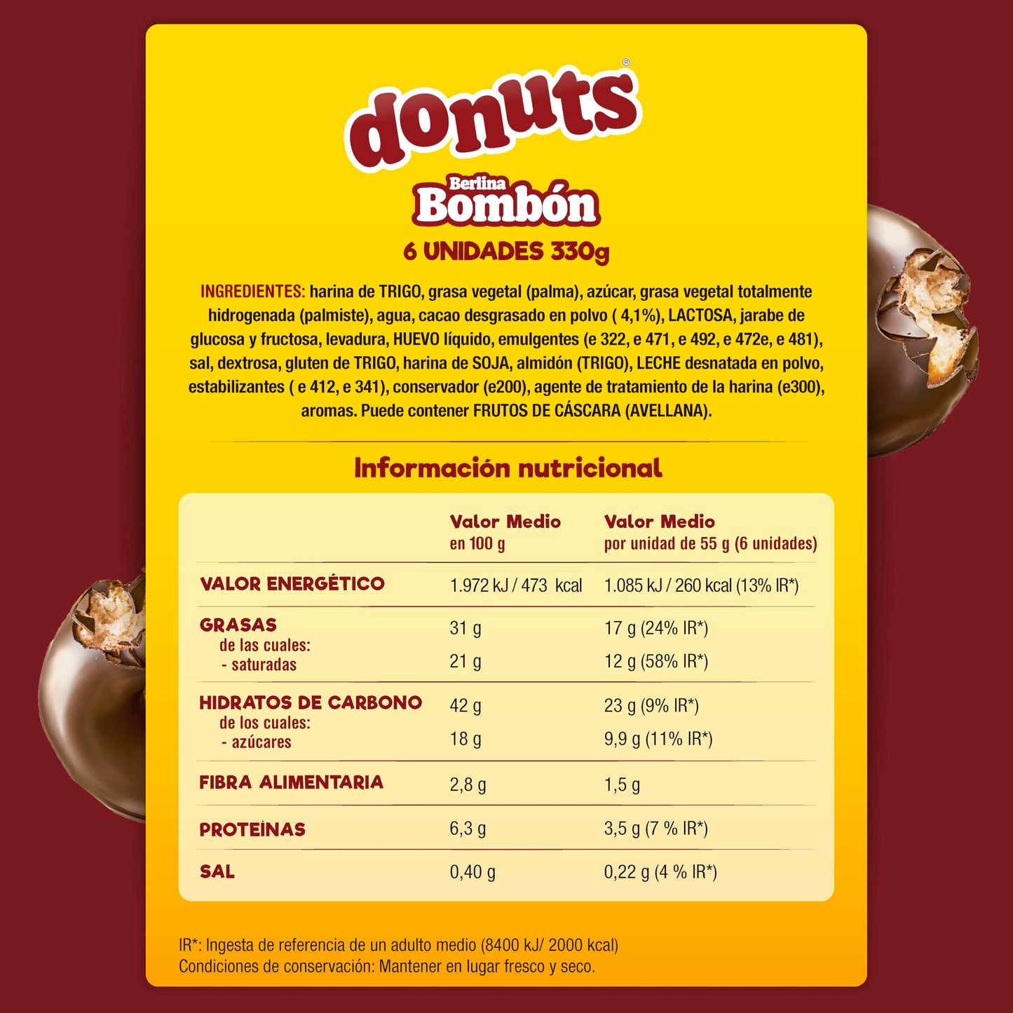 Donuts Bombón Maxi Pack 6 unidades