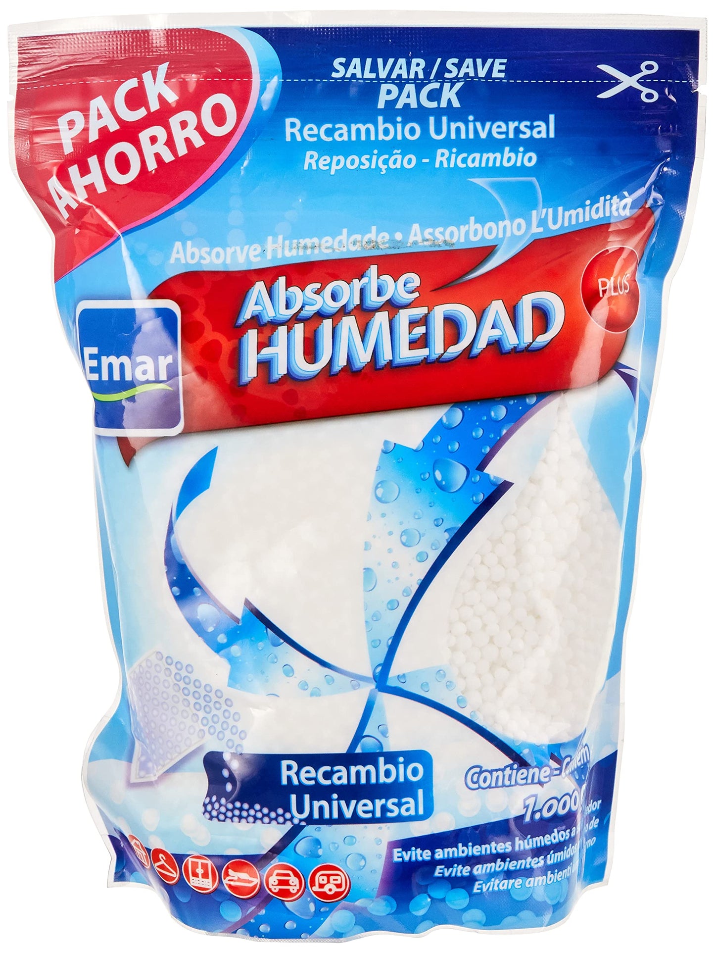 Emar - Recambio Absorbe Humedad 1000 Gr. Granel