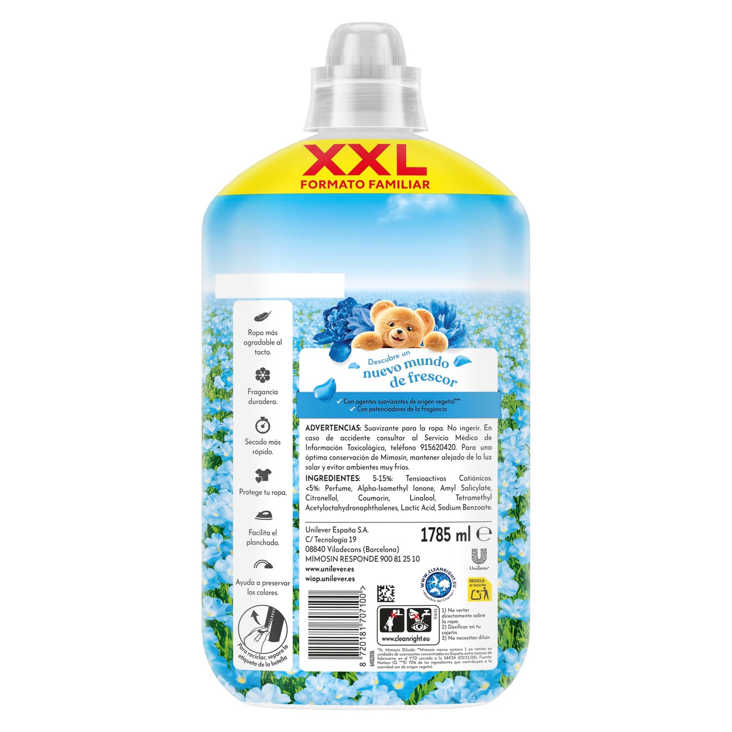 Mimosín Suavizante Concentrado Azul Vital 105 lavados