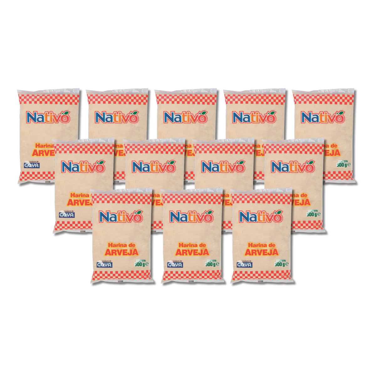 Harina de Arveja Pack de 12 Unidades x 500g (6kg Total) - 100% Natural - Rica en Proteínas y Baja en Carbohidratos - Goya - Ideal para Repostería Saludable, Sopas, Salsas y Snacks Nutritivos - NEXU