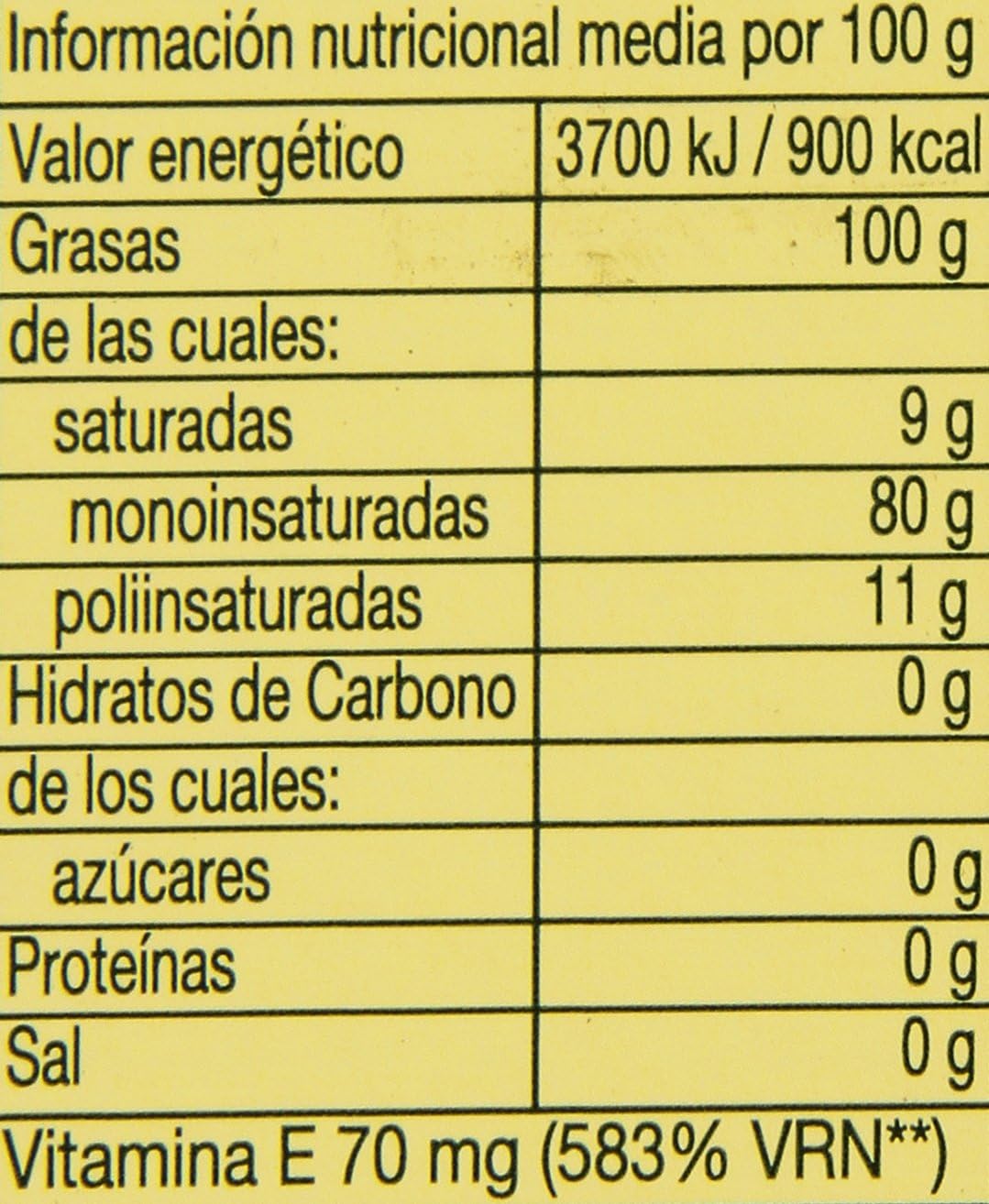 Capicua - Aceite de girasol - Alto oleico - 10 l
