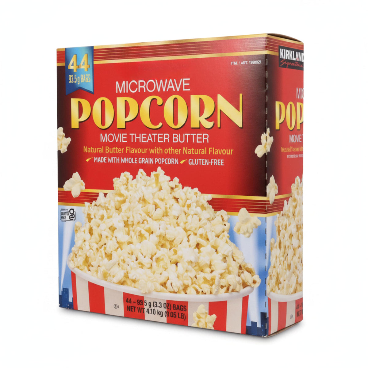 Palomitas de Maíz para Microondas Sabor Mantequilla de Cine - Pack Ahorro 44 Bolsas de 93,5g - Maíz Integral de Grano Entero - Sin Gluten - Snack para Cine en Casa, Caja 4,1 kg - NEXU