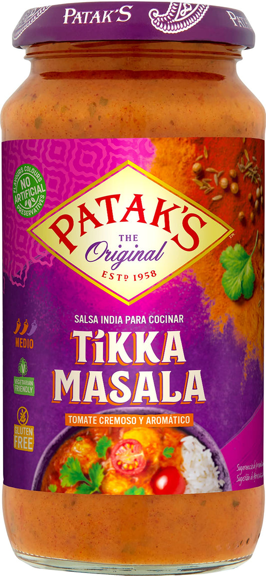 Patak's Salsa India para Cocinar Tikka Masala, 450g