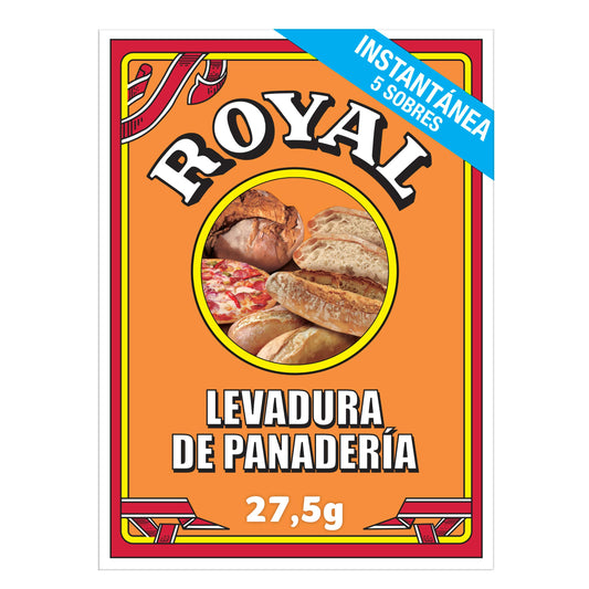 Royal Polvos para Hornear de Panadería Deshidratada, Pack 5 x 5,5 g - 27,5 g