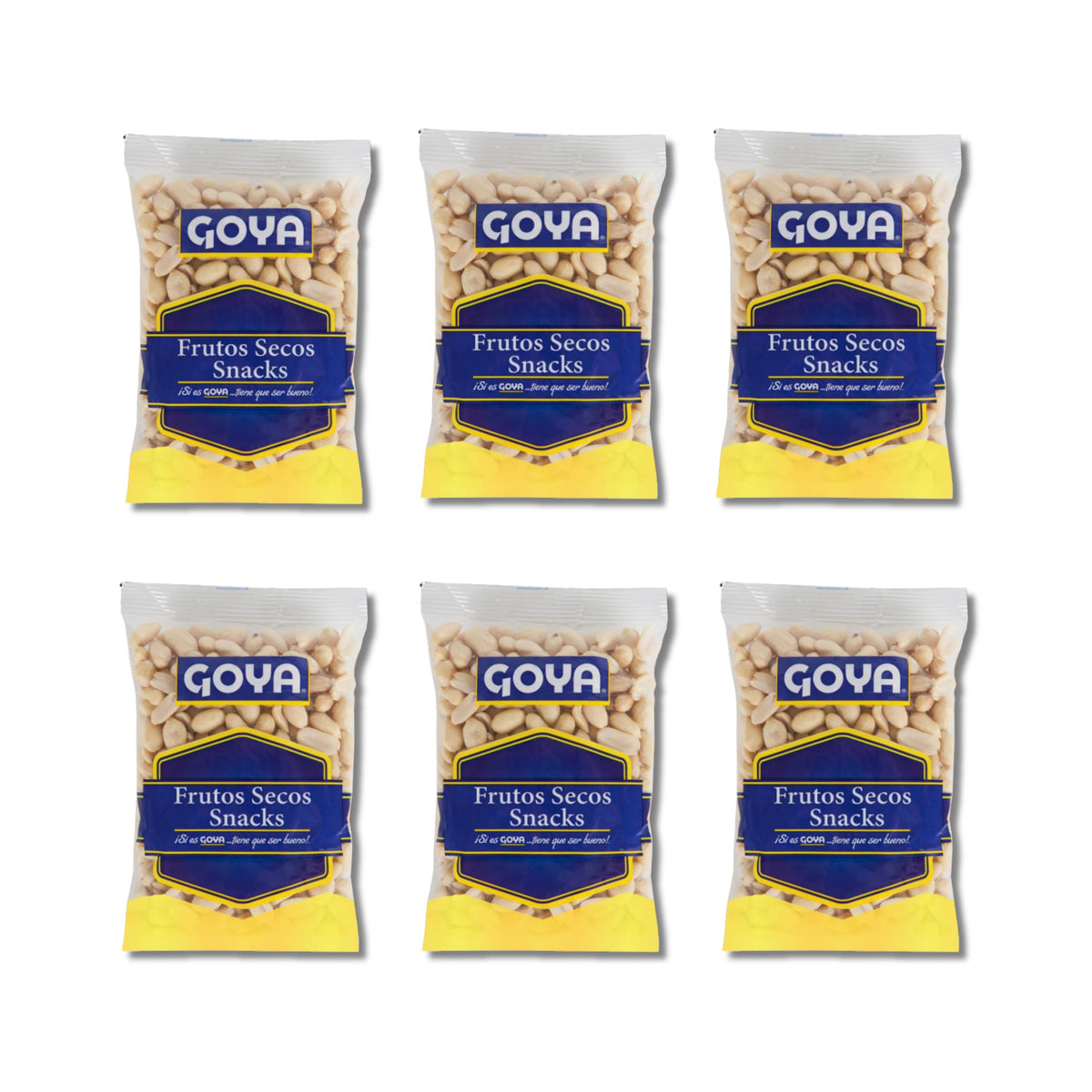 Cacahuetes Crudos - Pack de 6 Bolsas de 250g (Total 1500g) - Snack de Frutos Secos Crujientes para Aperitivos y Meriendas - Fuente Natural de Proteína Vegetal - NEXU