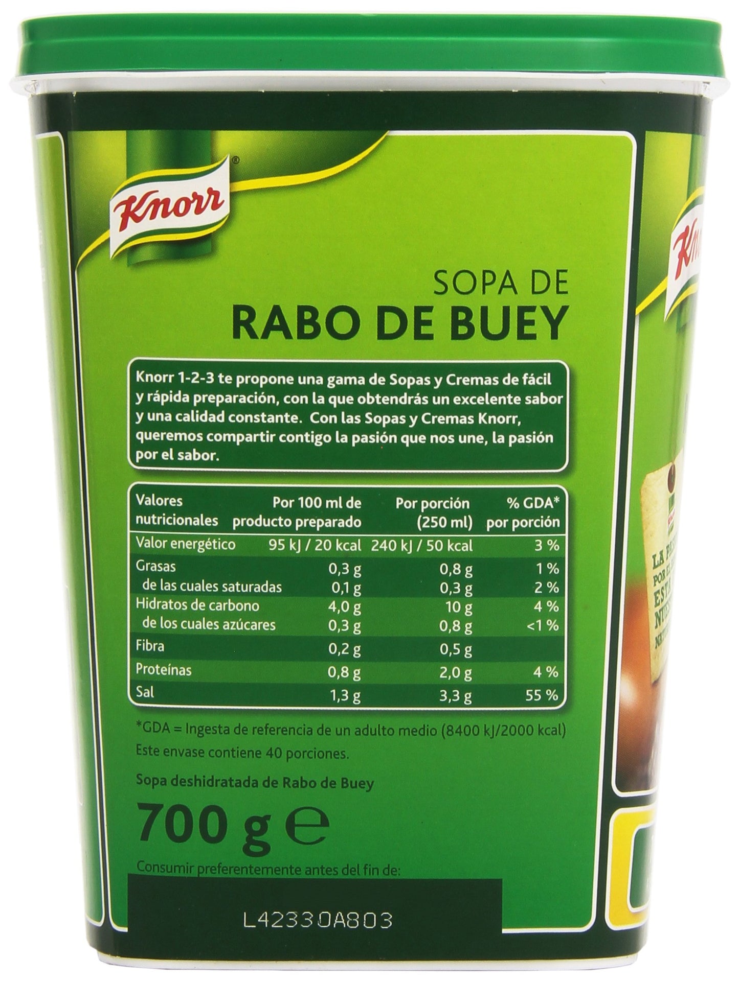 Knorr - Sopa de rabo de buey - 700 g
