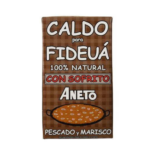 ANETO Caldo para Fideuá de Pescado y Marisco 1L