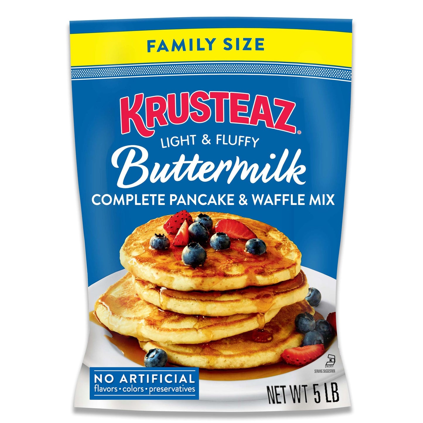 Krusteaz Pancake Mix, Complete, Buttermilk 5 Lb