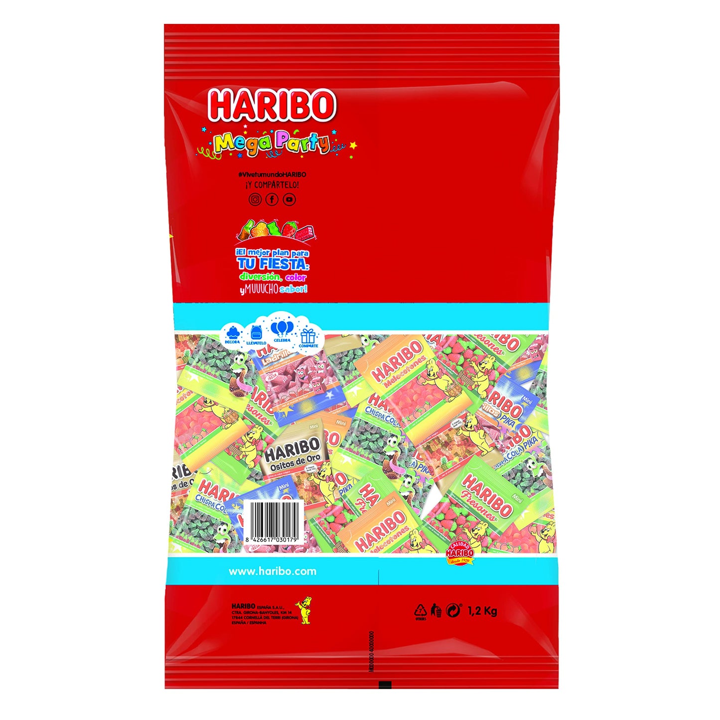 Haribo Mega Party, 1 x 1,200 Kg