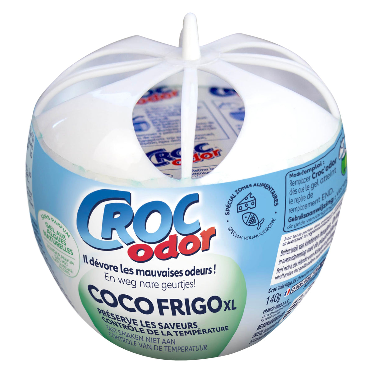 CROC'ODOR Ambientador para frigorífico tamaño XL,140 g
