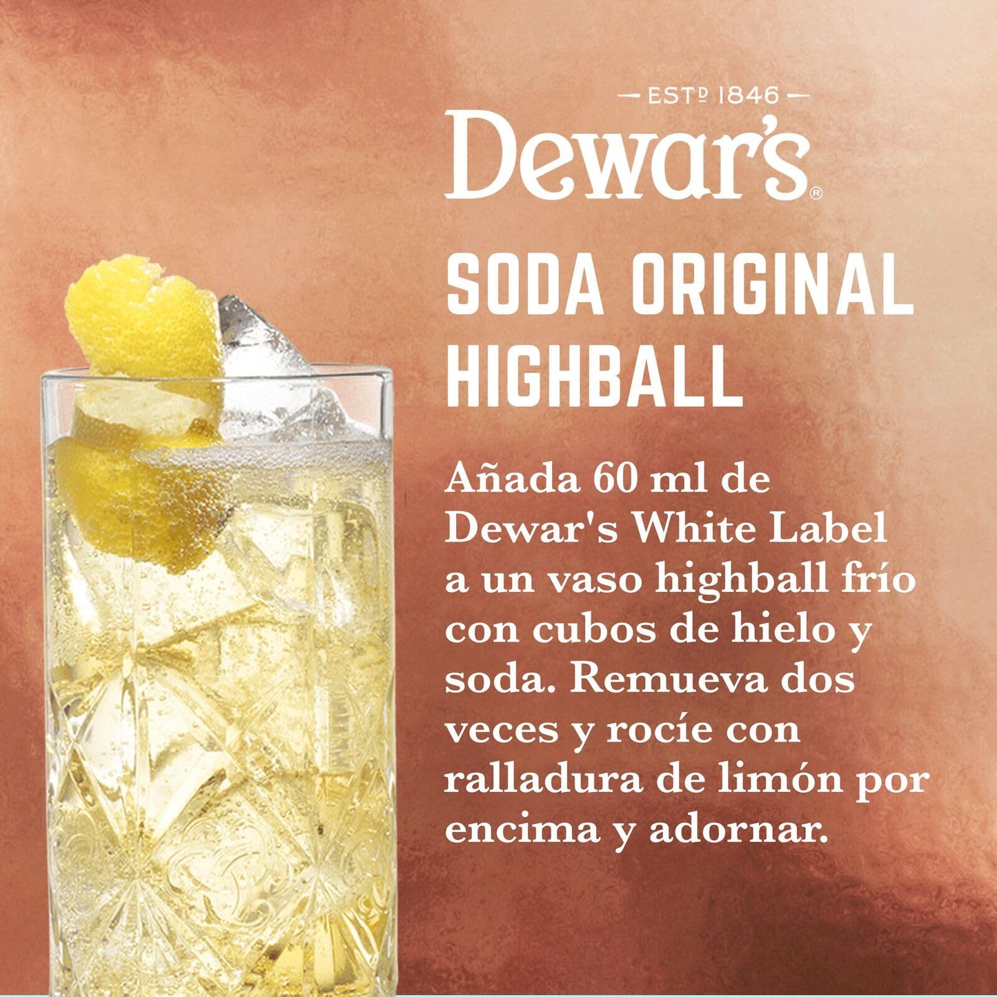 Dewar's White Label Blended Scotch Whisky, 40% ABV, 70cl / 700ml, Acabado en Barricas de Roble Seleccionadas