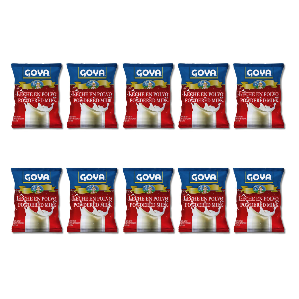 Leche en Polvo - Pack de 10 Unidades x 500g (Total 5kg) - Leche Entera de Origen UE Procesada en España - Formato Ahorro para Repostería, Café y Uso Diario - NEXU