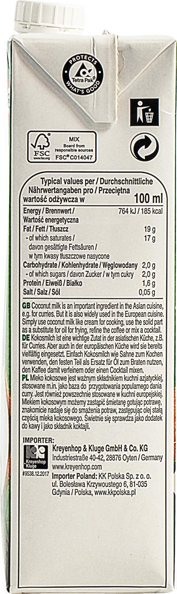 Aroy-d Leche - 1000 ml