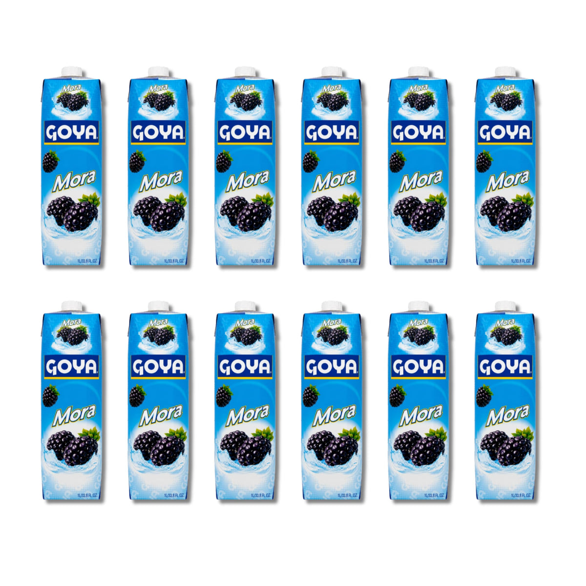 Bebida de Mora - Pack de 12 Unidades de 1 Litro (Total 12L) - Bebida Refrescante con Sabor Agridulce, Bajo en Grasa, Fuente de Fibra y Vitaminas - Ideal para Consumo Diario - NEXU