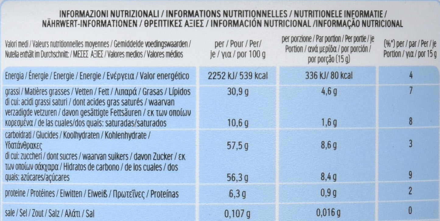 Nutella - Crema Avellana 3000 g