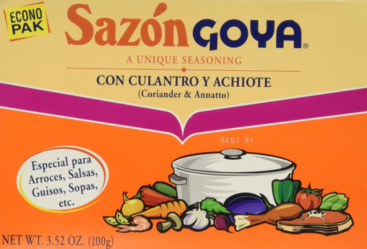 Sazon Goya Culantro y Achiote - Especial para sopas y arroces