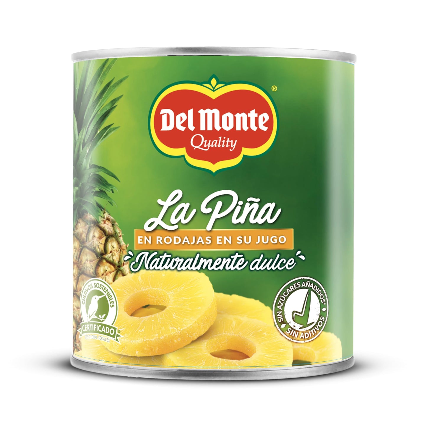 Del Monte Piña Rodajas en Jugo, 510g