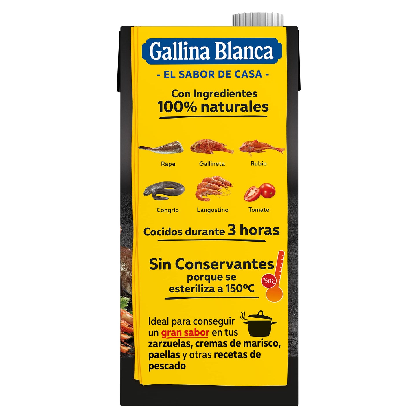 Gallina Blanca Fumet de Pescado de Roca y Marisco, 1L