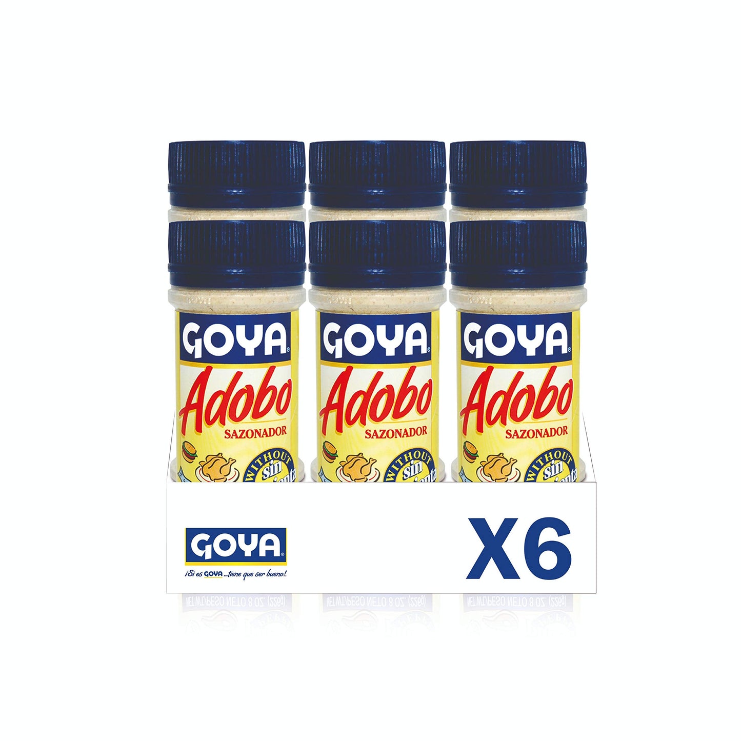 Goya Adobo Sin Pimienta 6x226 gr, Con Ajo, Orégano y Especias