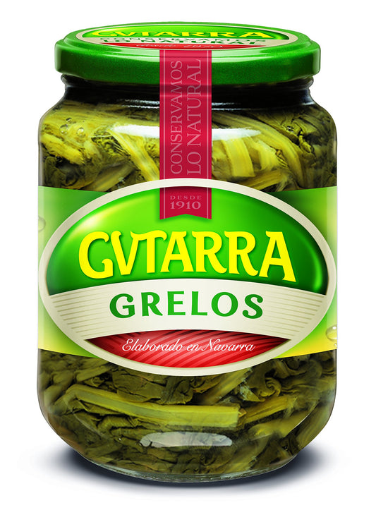 Grelos gutarra frasco 450g.