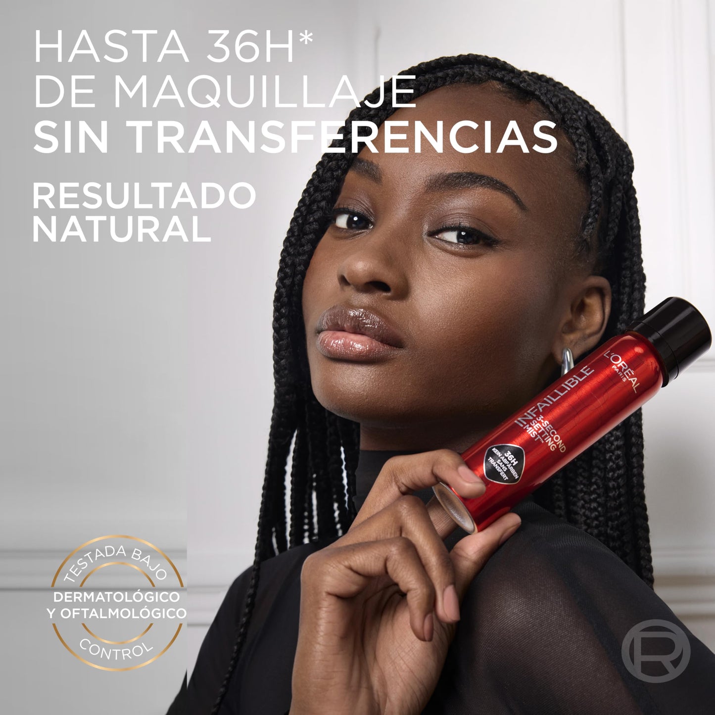 L'Oréal Paris Spray Fijador de Maquillaje Infaillible, Resistente al Agua, Se mantiene hasta 36h, 75 ml