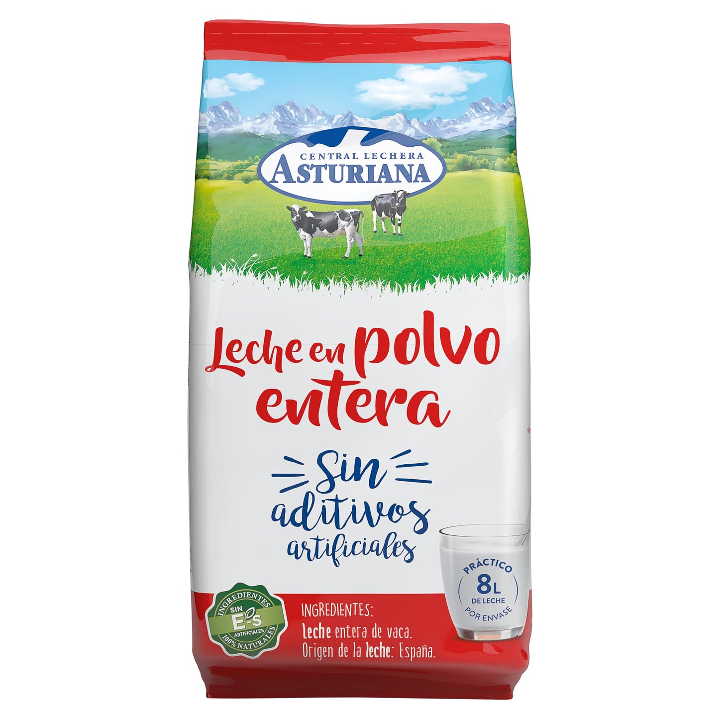 Central Lechera Asturiana Leche en Polvo Entera, Bolsa 1kg