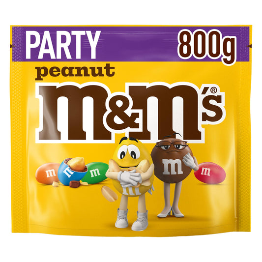M&M's Peanut, Snack de Cacahuete y Chocolate con Leche, Ideal como Regalo, (800g)
