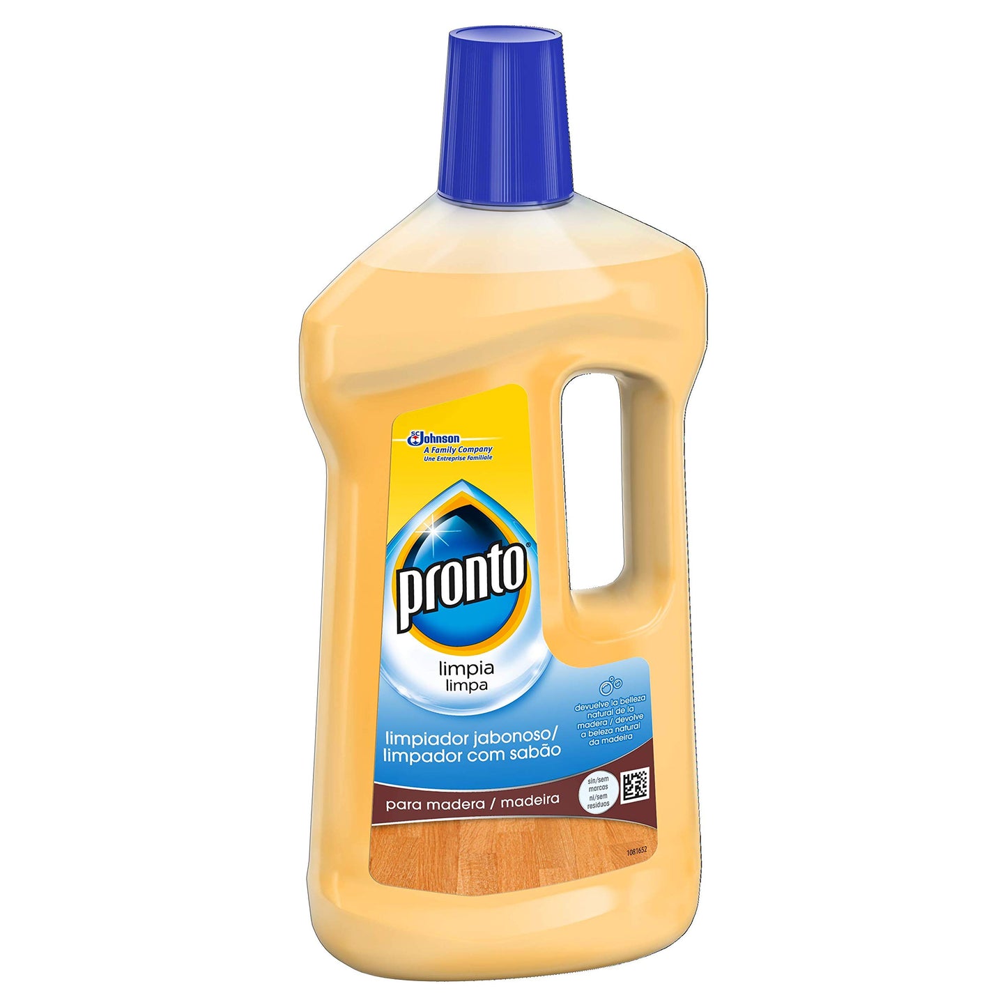 Pronto Limpiador Jabonoso - Producto de limpieza para suelos y muebles de madera, 750 ml - [pack de 4]