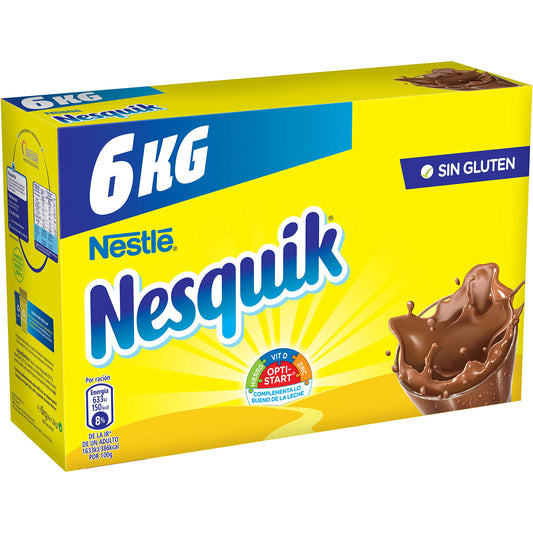 Nestlé - Nesquik cacao soluble instantáneo - 1.5 kg x 4 unidades