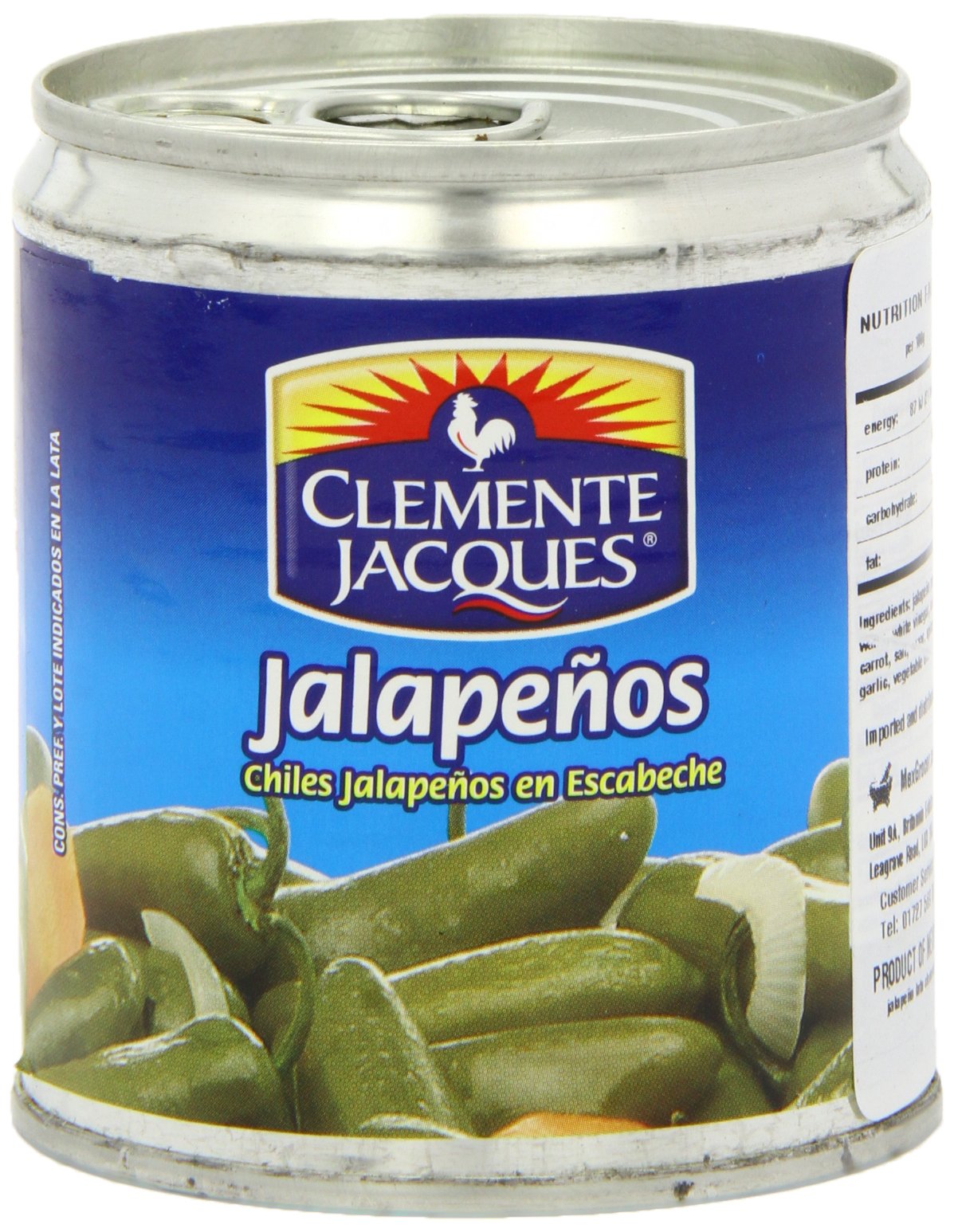 Chiles Jalapeños Enteros 220 Gram Clemente Jacques