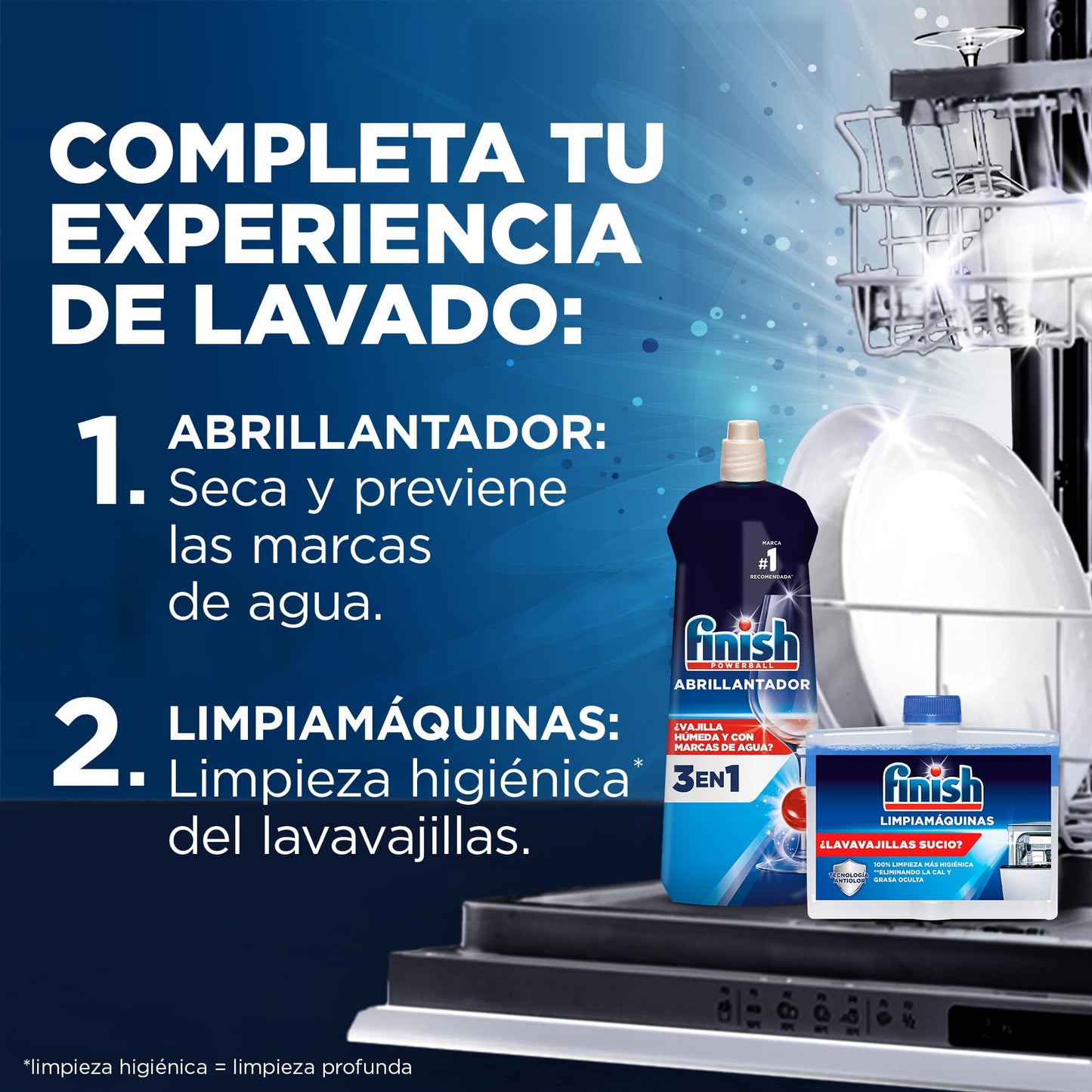 Finish Gel Abrillantador Lavavajillas, vajilla seca, brillante y sin marcas - 200 lavados, El embalaje puede variar