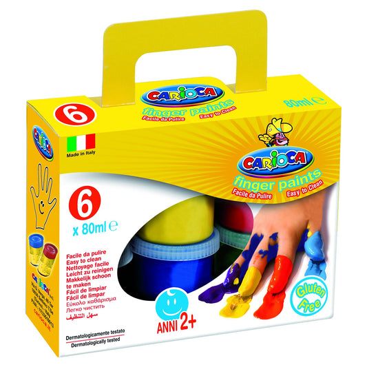 Carioca - Caja con 6 témperas, 100 gr, 80 ml (K73060130)