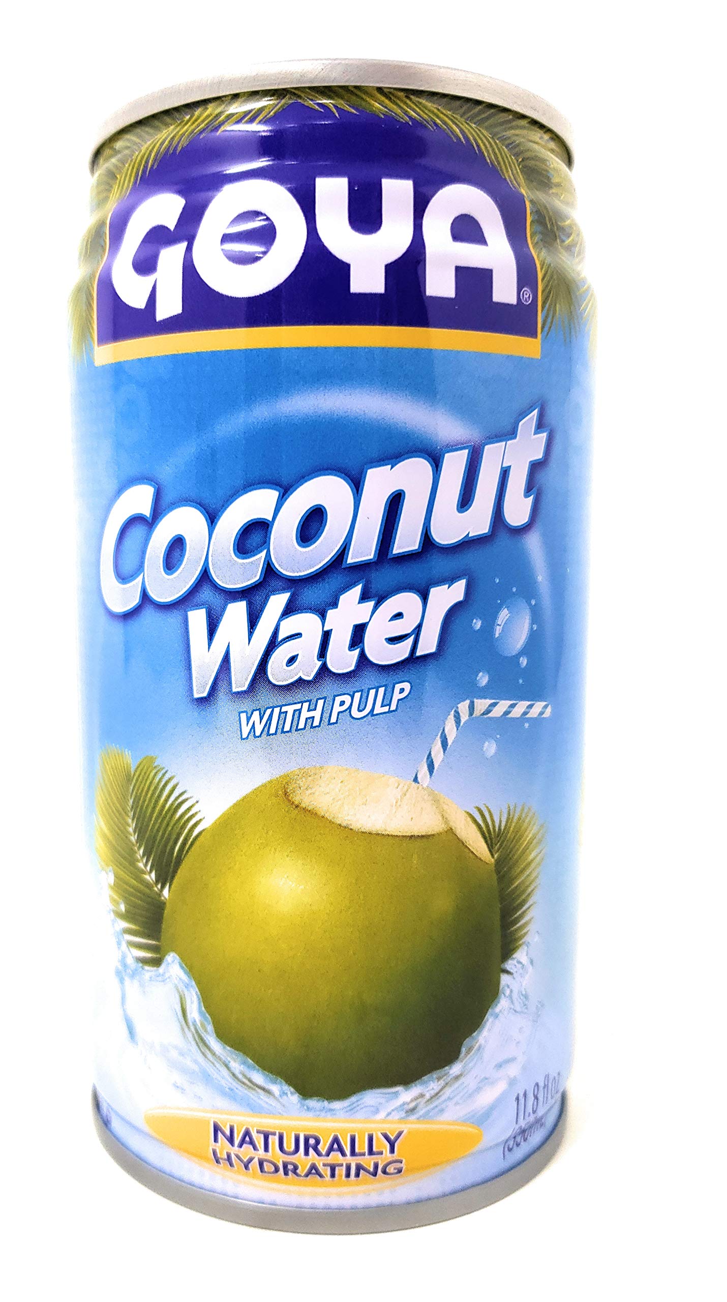 Goya Agua de coco con pulpa (paquete de 6, total de 70.8 fl.oz)