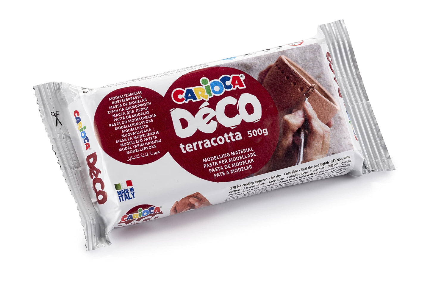 Carioca 30996/21 Arcilla de modelar 500g Terracota 2 pieza(s) compuesto para cerámica y modelaje - Compuestos para cerámica y modelaje (Arcilla de modelar, Terracota, 500 g, 340 mm, 240 mm, 150 mm)