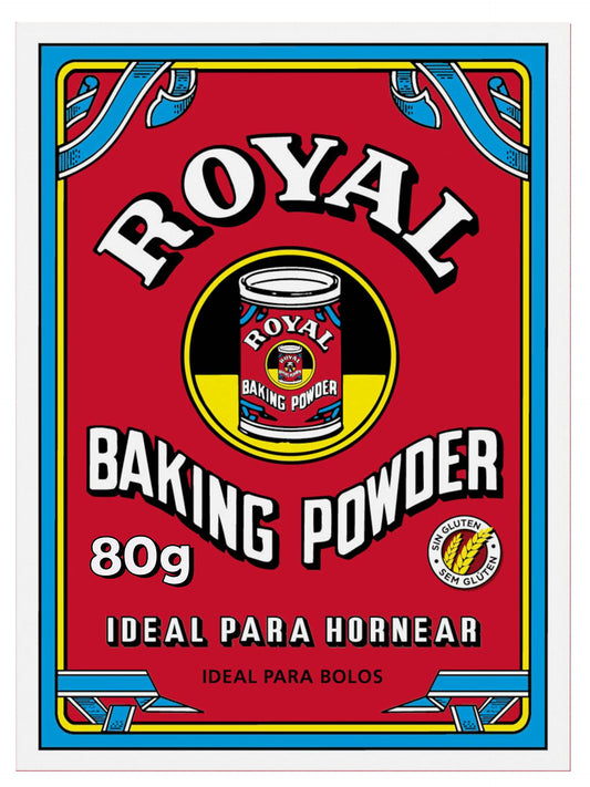 Royal Baking Powder, Levadura en Polvo para Horno, Pack 5x16 g - 80 g