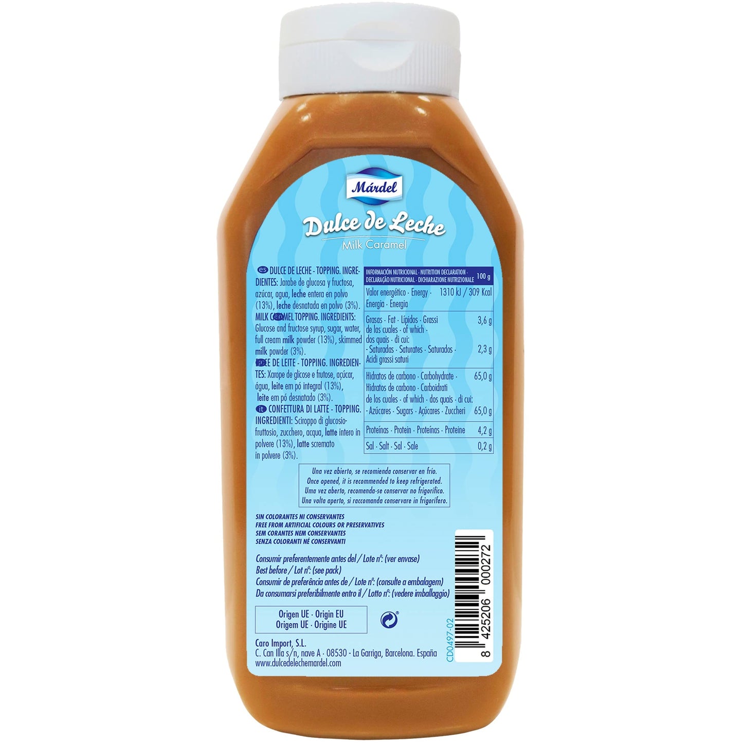 Márdel - Dulce de Leche Topping, 1200g