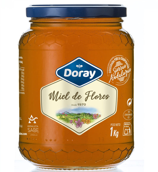Doray De Flores - 100% De Andalucía., Miel, 1 Kg