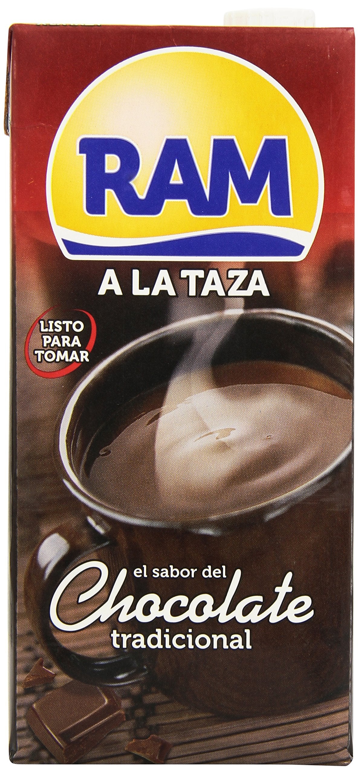 RAM - Chocolate tradicional a la taza 1 litro - Pack de 6 (Total 6 litros)
