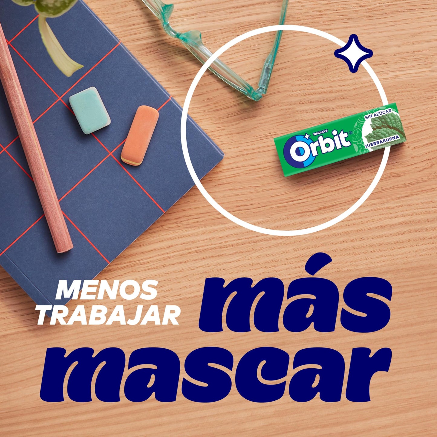 Orbit Chicles Sabor Hierbabuena - Paquete De 30 X 14 Gr - Total: Gr, 420 Gramo, 30 Unidades