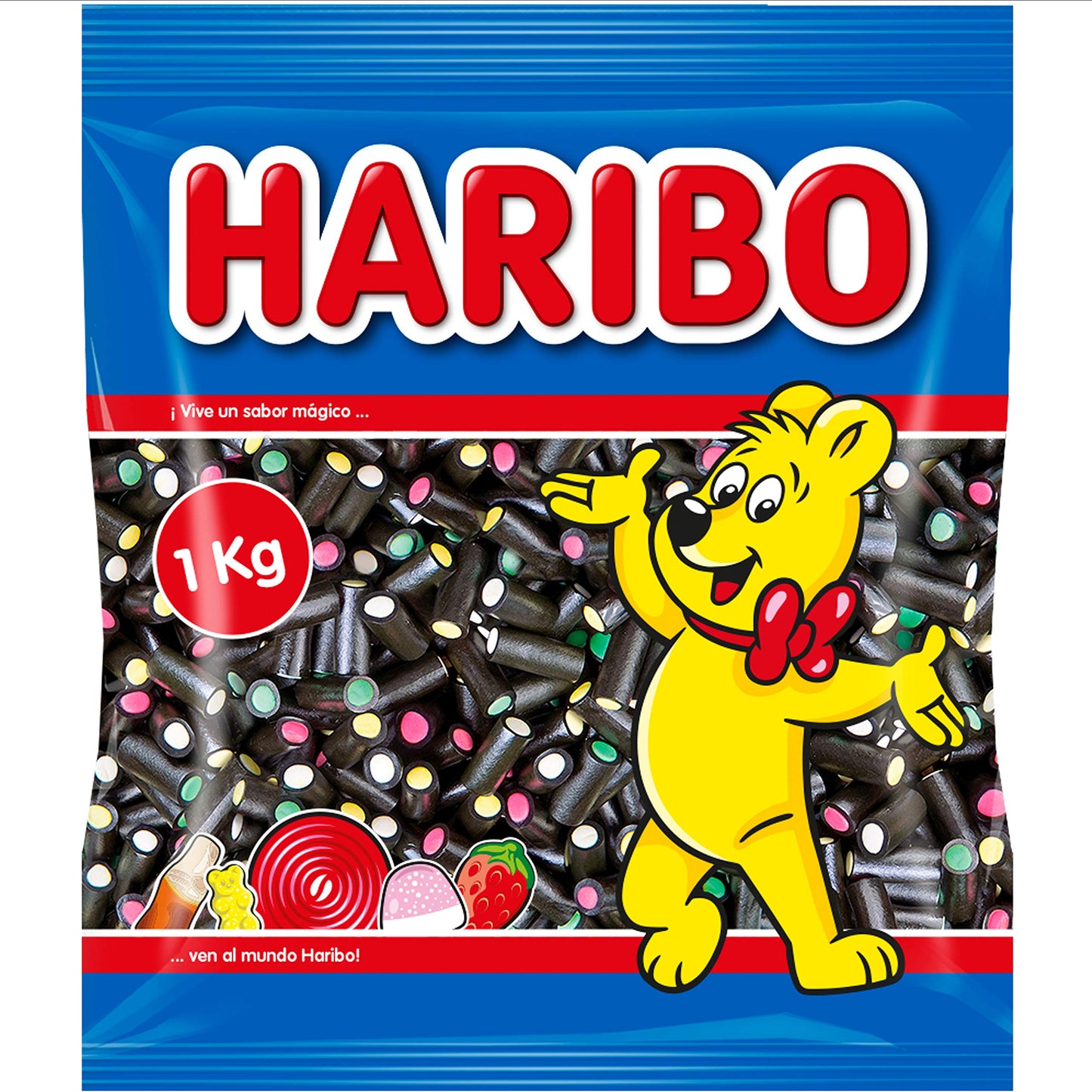 HARIBO Balla-Balla Negros, 1000 Gramos