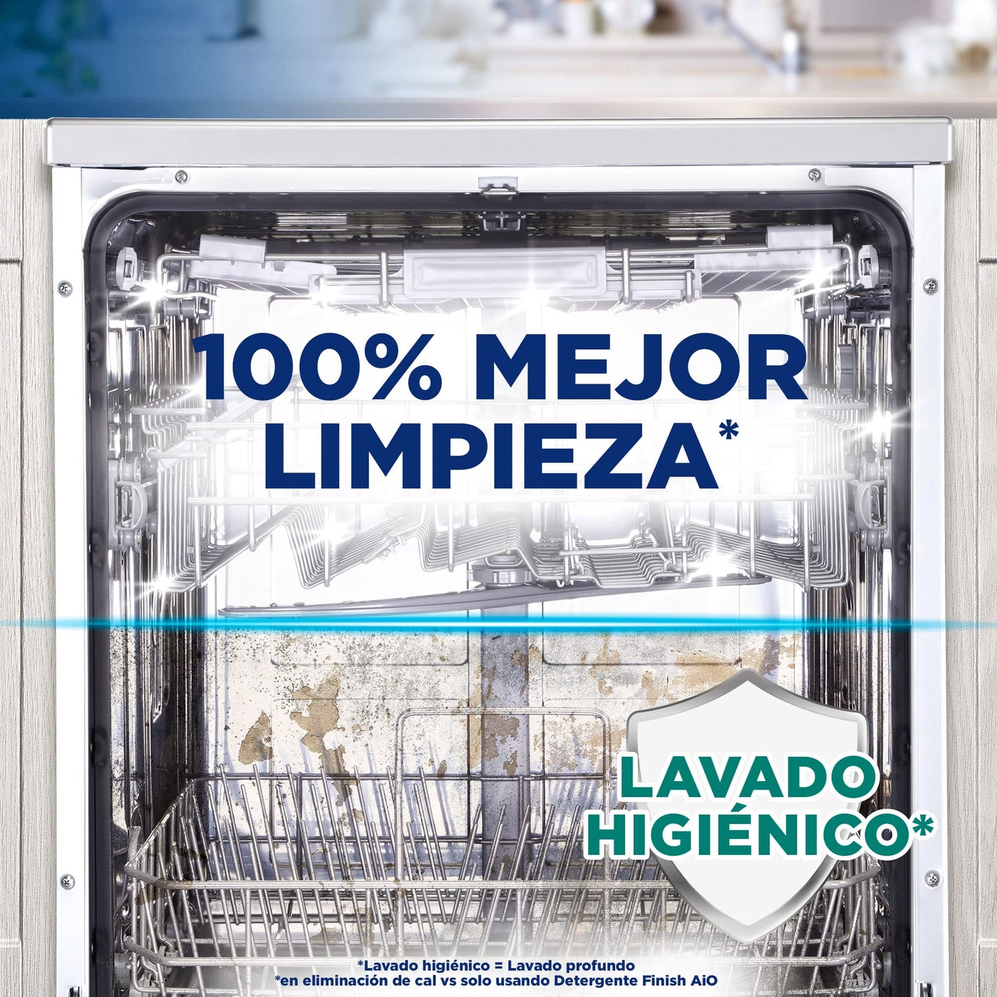 Finish Limpiamáquinas - Limpieza higiénica para el lavavajillas contra el mal olor, la cal y la grasa - 250ml