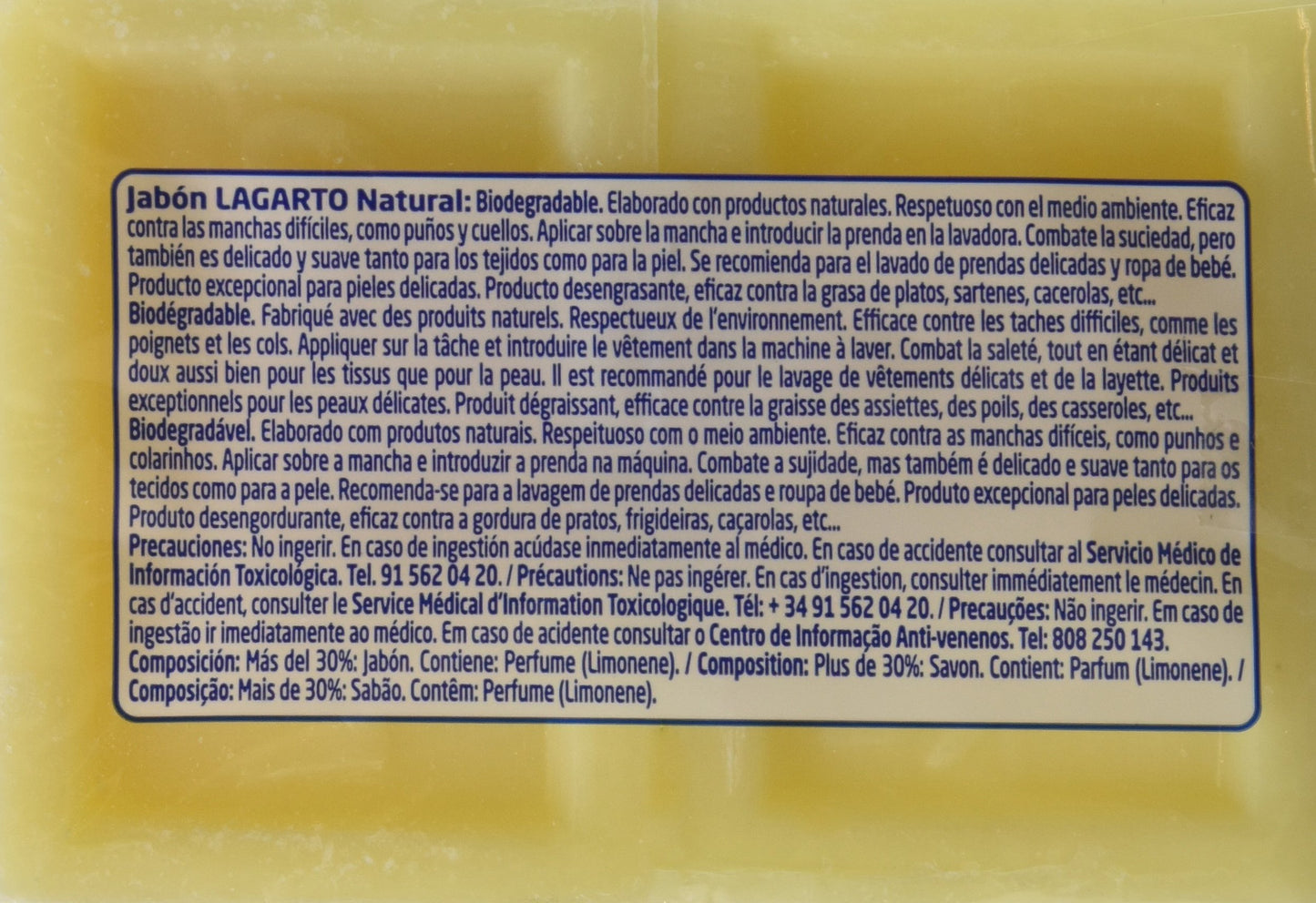 Lagarto Jabón Natural - Paquete de 2 x 150 gr