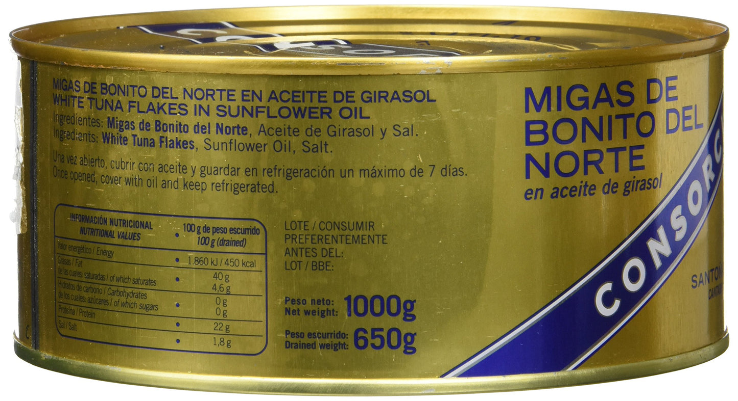 Consorcio Migas de Bonito del Norte en aceite vegetal - 1000 gr