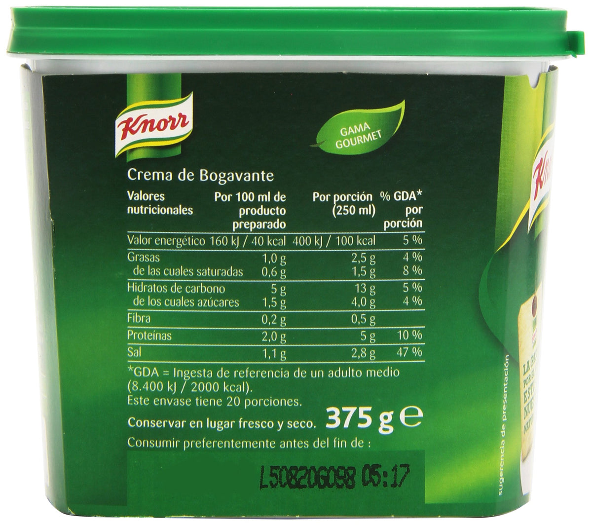 Knorr - Crema de Bogavante - 375 g