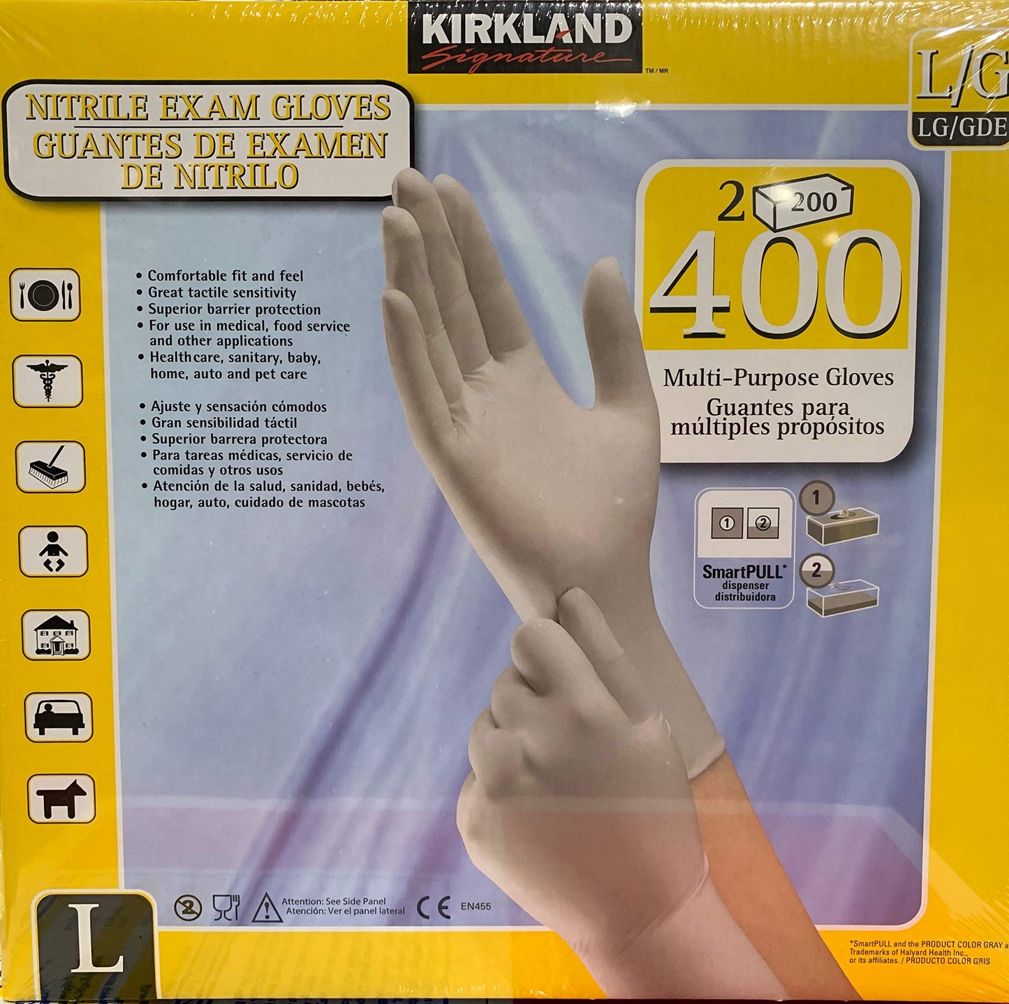Guantes de Examen de Nitrilo Grandes L Kirkland Signature